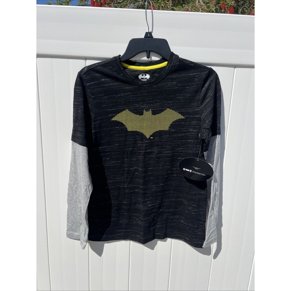 Batman Boys Long Sleeve T-Shirt XL 14-16 New With Tags